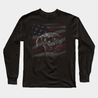 Eagle raven crow eagles US USA falcon magic t shirt t-shirt Long Sleeve T-Shirt